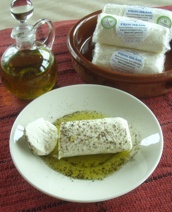 Frischkäse aus Kaschmirziegenmilch