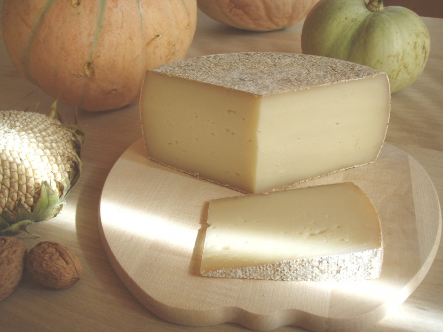 Hobelkäse aus Kaschmirziegen-Rohmilch